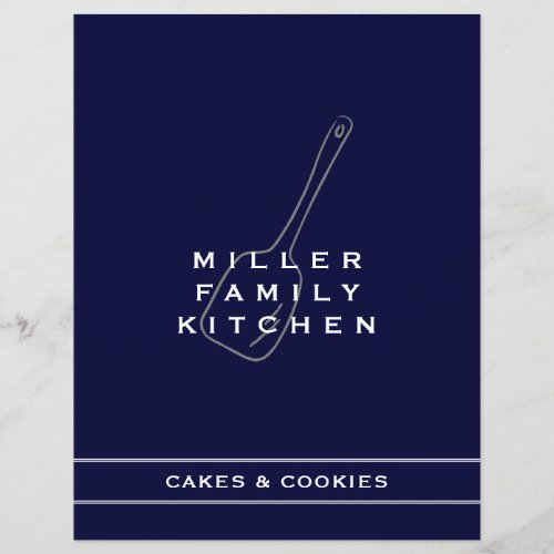 Family Kitchen Cake Cookie Divider  Navy  White