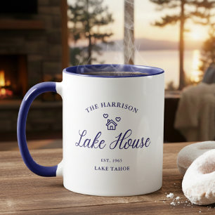 Family Lake House Coastal Custom Decor Mug