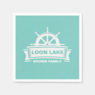 Family Lake House Vacation Napkins