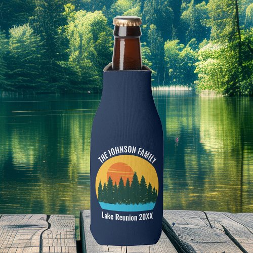 Family Lake Reunion Cute Customized Sunset