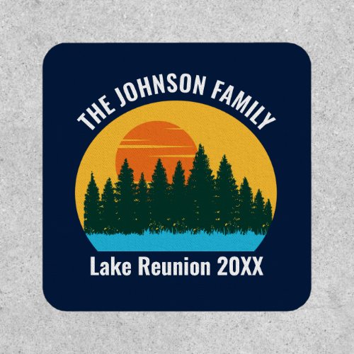 Family Lake Reunion Cute Customized Sunset