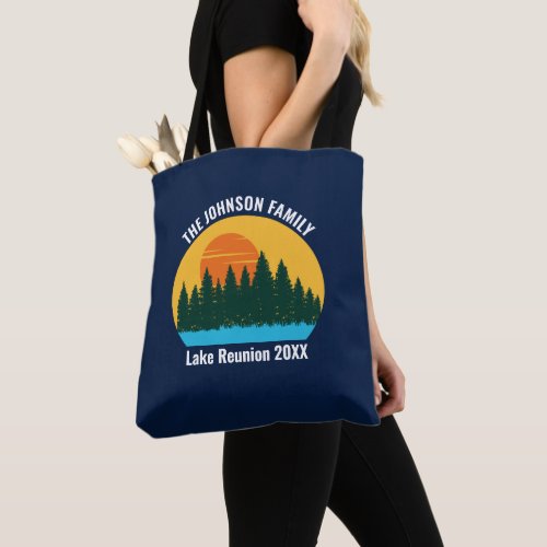 Family Lake Reunion Cute Customized Sunset