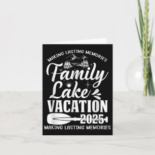 Family Lake Vacation 2025 Family Reunion Trip Squa Card