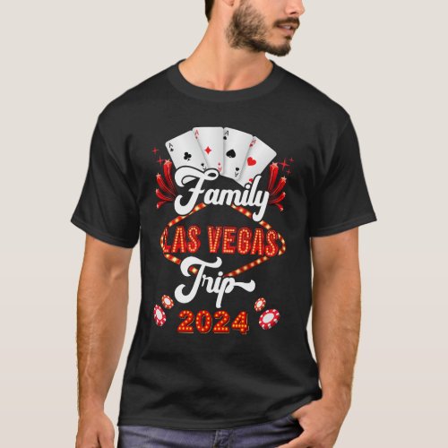 Family Las Vegas Trip 2024 Family Squad Vacation M T_Shirt