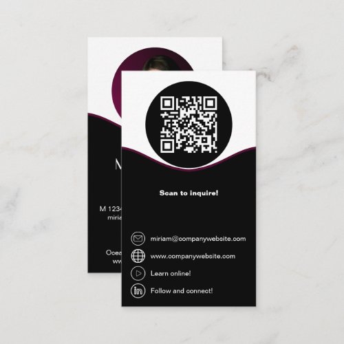 Family Lawyer Black  White Business Card