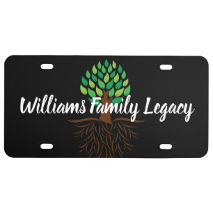 Family Legacy License Plate