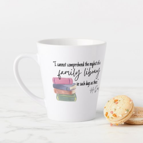 Family Library Left Handed Latte Mug