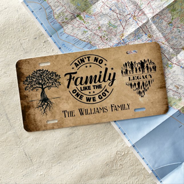 Family License Plate (In Situ)