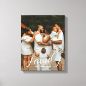 Family Life Personalized Photo Wrapped Canvas (Front)