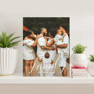 Family Life Personalized Photo Wrapped Canvas Print