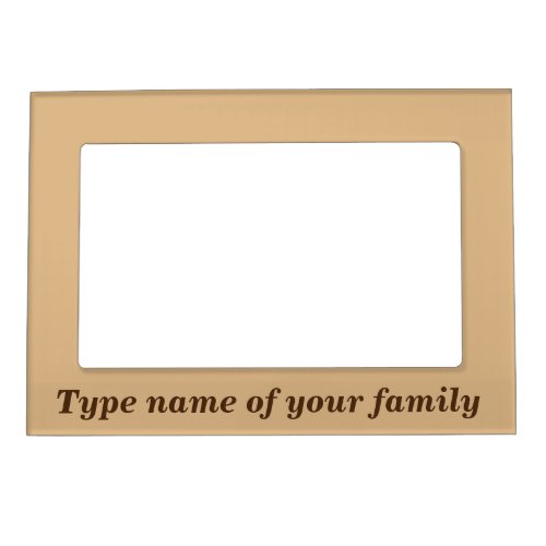 Family Light Brown Magnetic Frame