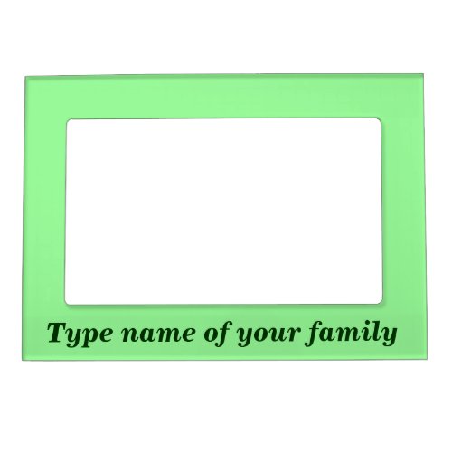 Family Light Green Magnetic Frame
