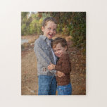 Family Love Brothers Personalized Photo Jigsaw Puzzle<br><div class="desc">customize with your photo for any occasion,  special gift or souvenir from your family vacation. portrait orientation.</div>