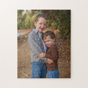 Family Love Brothers Personalized Photo Jigsaw Puzzle