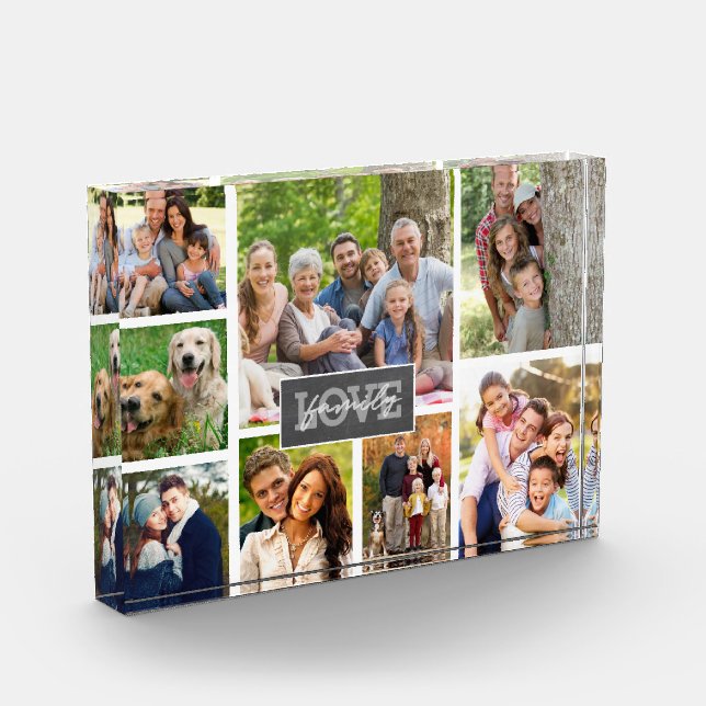 Family Love Custom Photo Collage Modern  (Left)