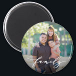 Family Love Editable Color Custom Photo Magnet<br><div class="desc">Photo gifts make the best gifts! Easily personalized with your text and/or photo(s) for a custom look. Designed by Berry Berry Sweet,  Modern Stationery and Personalized Gifts. Visit our website at www.berryberrysweet.com to see our full product lines.</div>