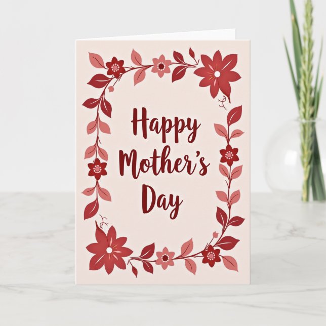 Family Love Floral Art Card (Front)