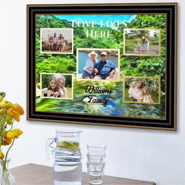 Family Love Lives Here Vallarta River South 0366 Foil Prints (Creator Uploaded)