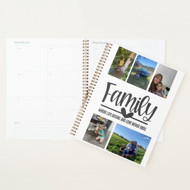 Family love modern memory photo planner (Display)