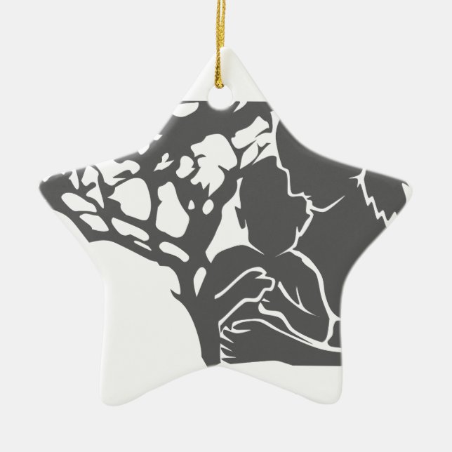 family love / mother and child ceramic ornament (Front)