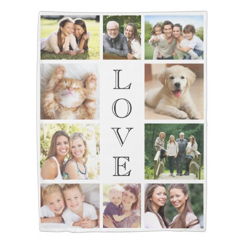 Family Love  Photo Collage Duvet Cover