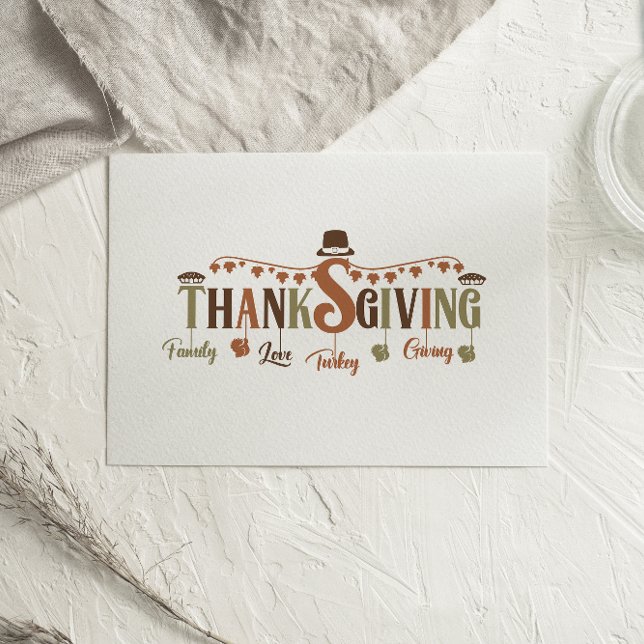 Family Love Turkey Giving Thanksgiving card (Creator Uploaded)