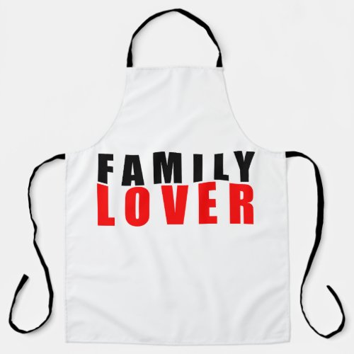 Family lover apron