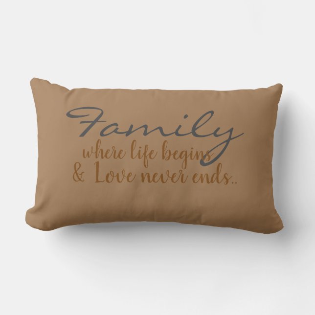 Family Lumbar Pillow (Front)