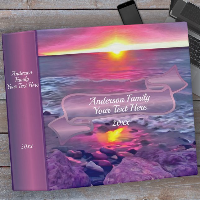 Family Malecon Sunset 0911 3 Ring Binder (Creator Uploaded)