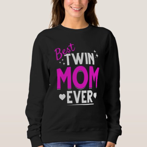 Family Mama Best Twin Mom Mothers Day Twin Parents Sweatshirt