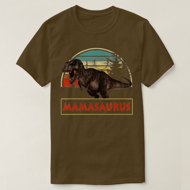 FAMILY                Mamasaurus T rex Dinosaur Fu T-Shirt (Design Front)