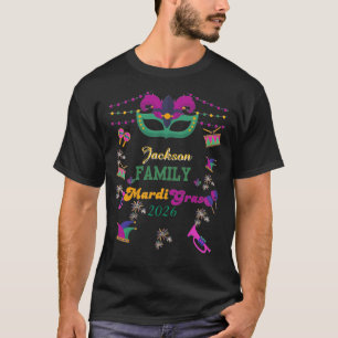 Family Mardi Gras 2026 , Matching Carnival T-Shirt
