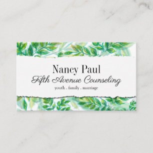Family, Marriage, Youth Counseling Business Card