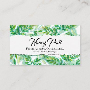 Family  Marriage  Youth Counseling Business Card by ArtisticEye at Zazzle