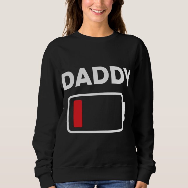Family Matching Christmas Battery Funny Daddy Xmas Sweatshirt (Front)