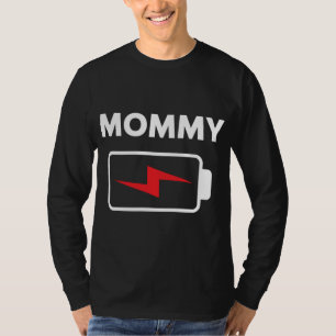 Family Matching Christmas Battery Funny Mommy Xmas T-Shirt