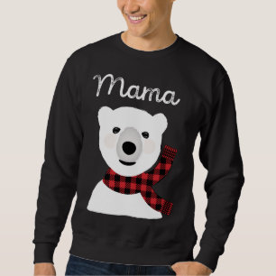 Family Matching Christmas Buffalo Plaid Mama Bear Sweatshirt