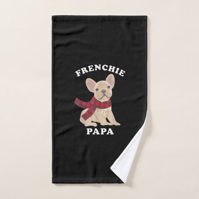 family matching christmas french bulldog gift hand towel  (Hand Towel)
