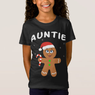 Family Matching Christmas Outfits Gingerbread Aunt T-Shirt