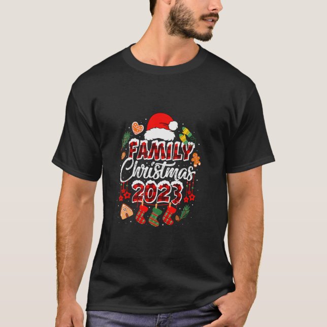 Family Matching Christmas Santa Matching Pyjama Lo T-Shirt (Front)