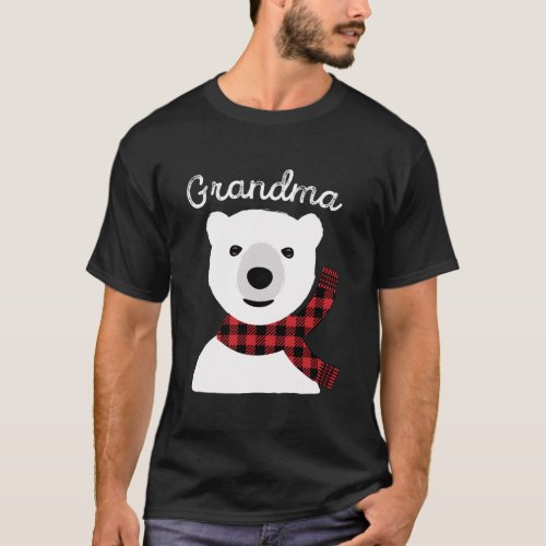 Family Matching Christmas T_Shirt Grandma Plaid Be