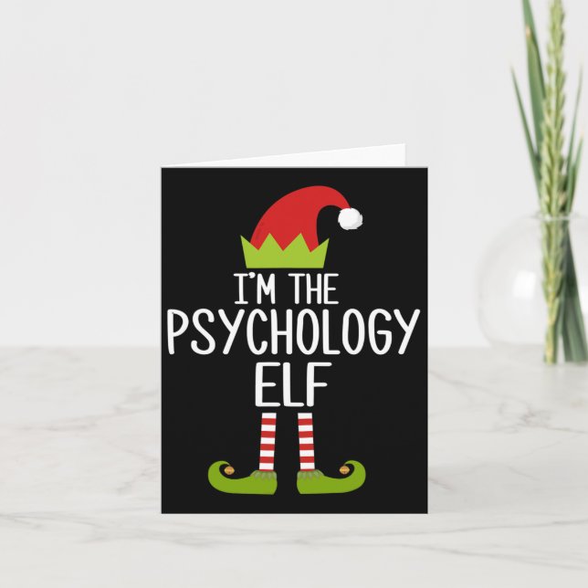 Family Matching Christmas Xmas Gifts I'm The Psych Card (Front)