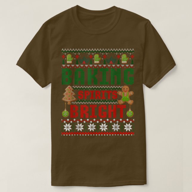 Family Matching Ginger Baking Spirits Bright Chris T-Shirt (Design Front)