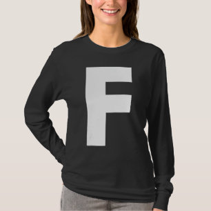 Family Matching Halloween Carnival Letter F Capita T-Shirt