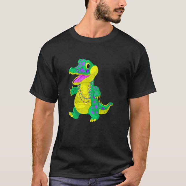 Family Matching Madri Gras Alligator Festival Carn T-Shirt (Front)