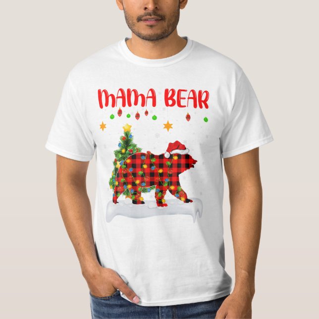 Family Matching Mama Bear T-Shirt (Front)