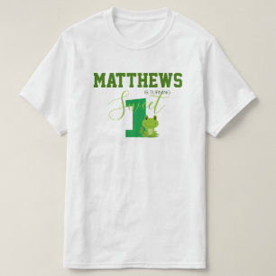 Family matching outfit Frog 1st birthday party T-Shirt