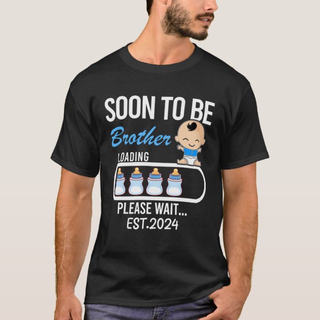 Family Matching Pregnancy Announcemen Soon To Brot T-Shirt (Front)