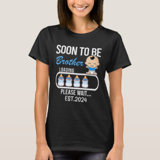 Family Matching Pregnancy Announcemen Soon To Brot T-Shirt