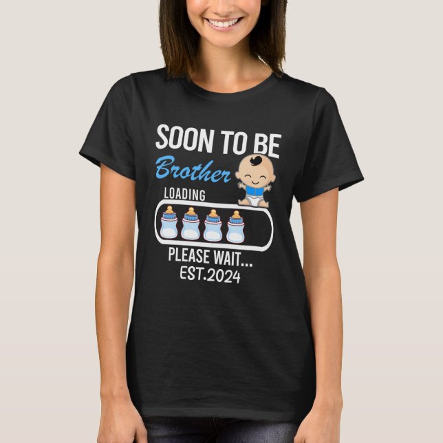 Family Matching Pregnancy Announcemen Soon To Brot T-Shirt (Front)
